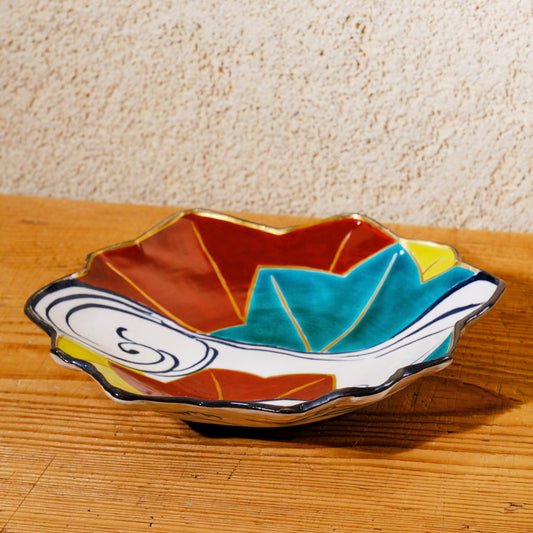 色絵向付 竜田川図(清水焼・乾山写) | 宮本 博