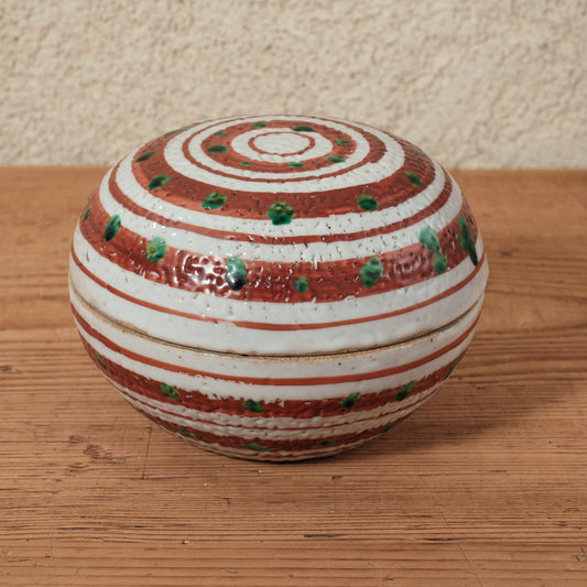 蓋物・小物入れ 赤絵 - 益子焼 - 01 | 松原 直之