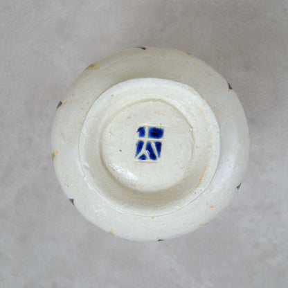 ワインカップ（白） 幾何学模様 | 加守田 太郎