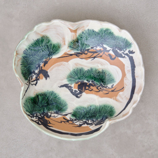 色絵向付 雪松図（清水・三足乾山風） | 宮本 博