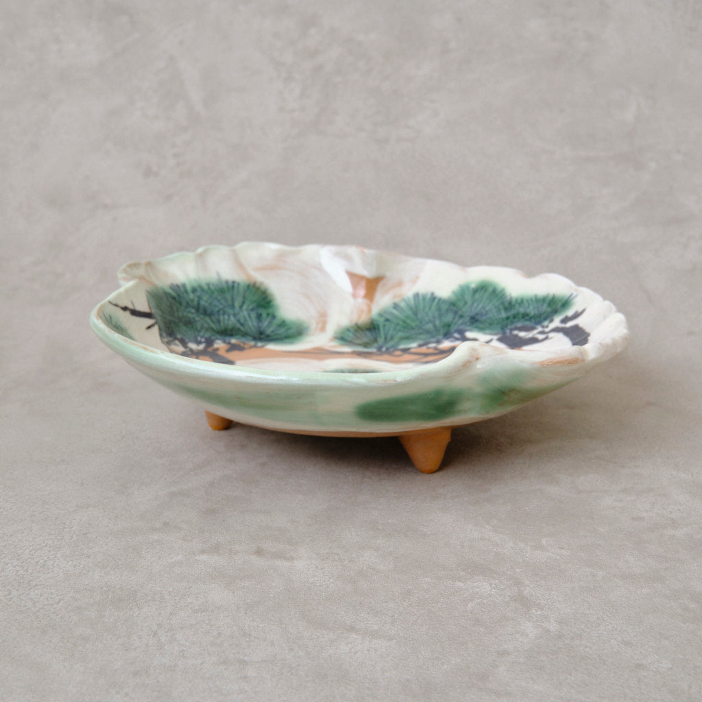 色絵向付 雪松図（清水・三足乾山風） | 宮本 博