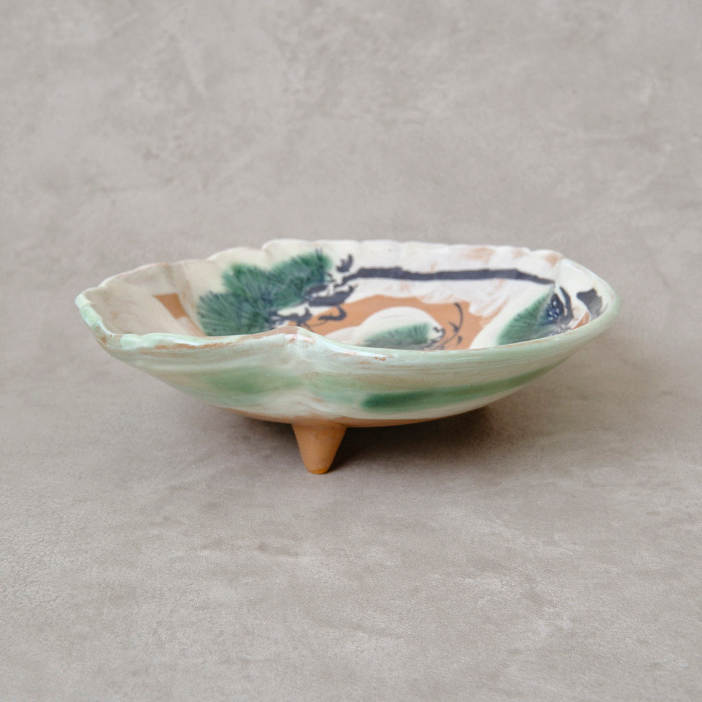 色絵向付 雪松図（清水・三足乾山風） | 宮本 博