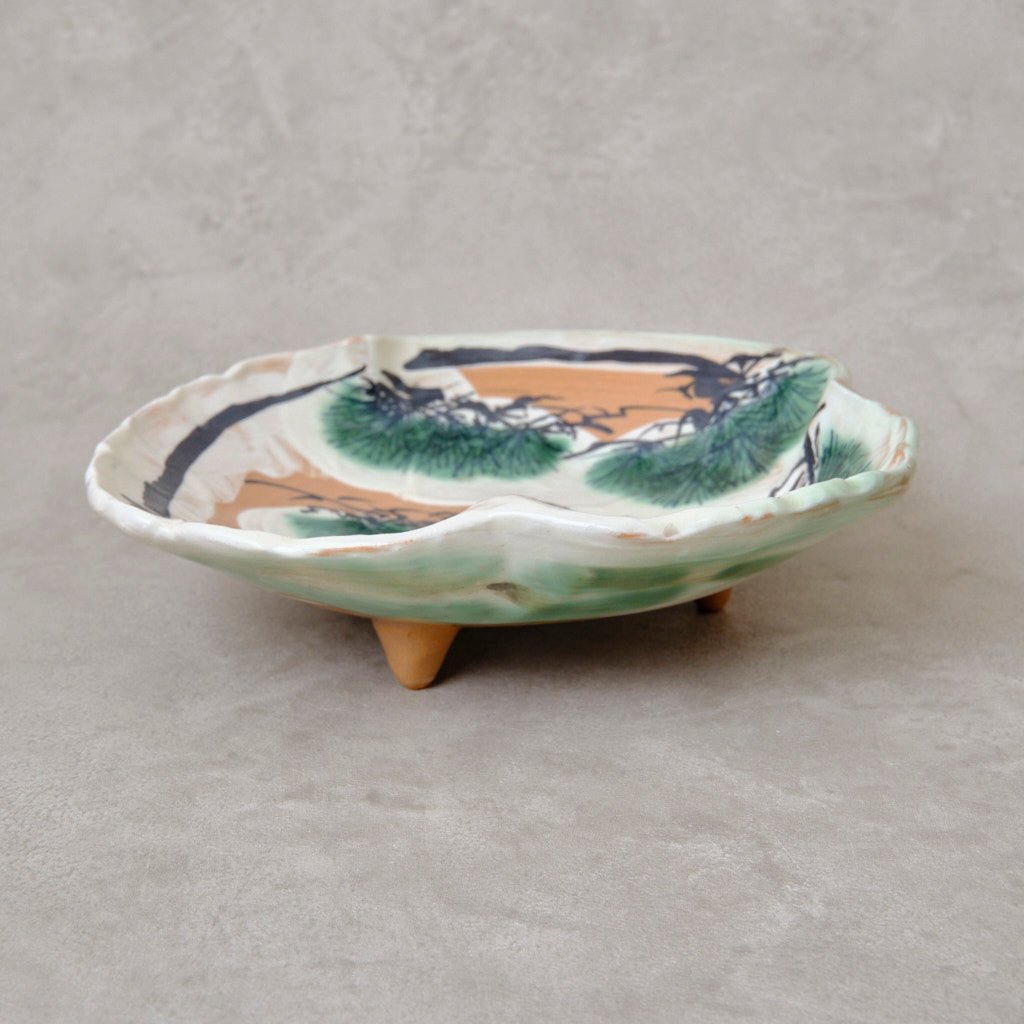 色絵向付 雪松図（清水・三足乾山風） | 宮本 博