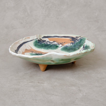 色絵向付 雪松図（清水・三足乾山風） | 宮本 博