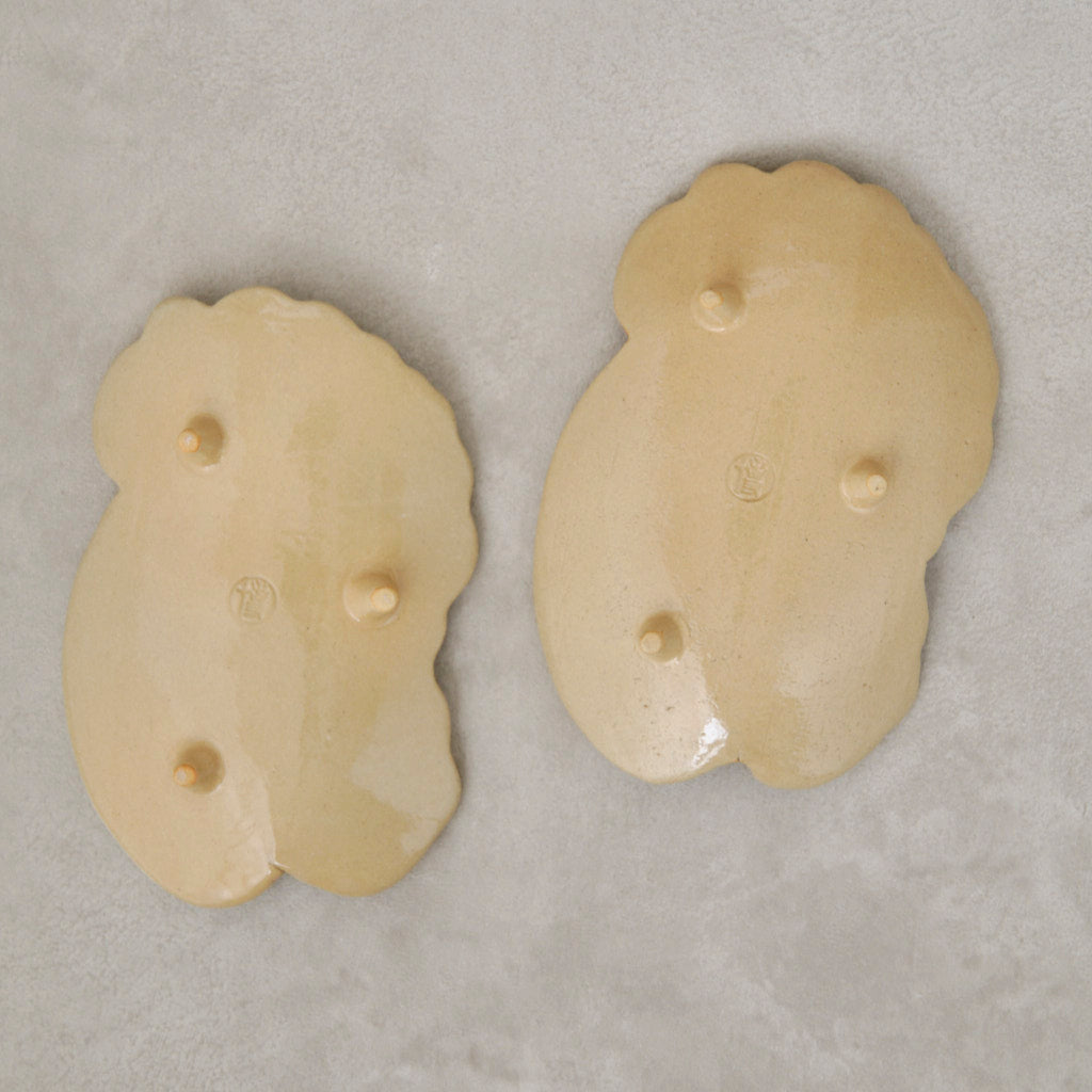 色絵小皿 雪松図 2客セット - 清水焼 | 宮本 博