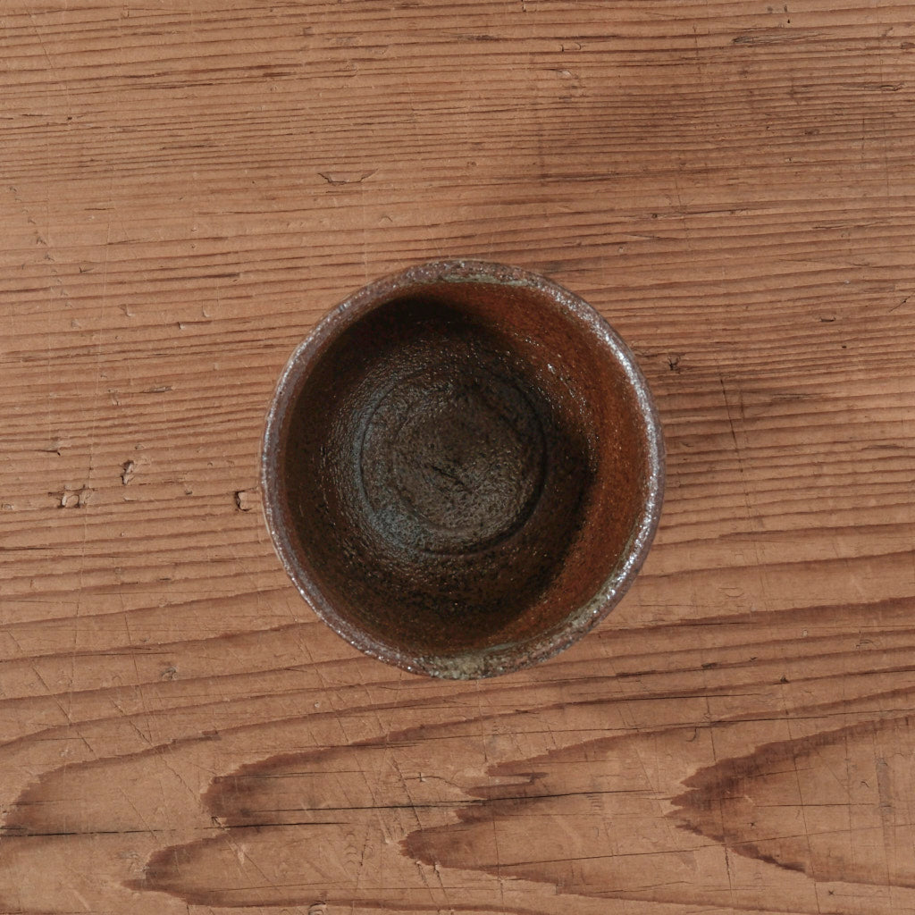 [ 松原 直之 ] 湯呑み小 象嵌唐草文 - 益子焼 - 05