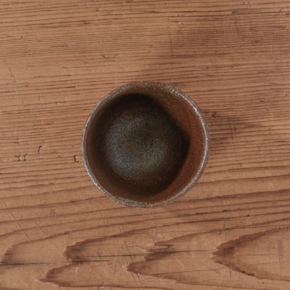 [ 松原 直之 ] 湯呑み小 象嵌唐草文 - 益子焼 - 06