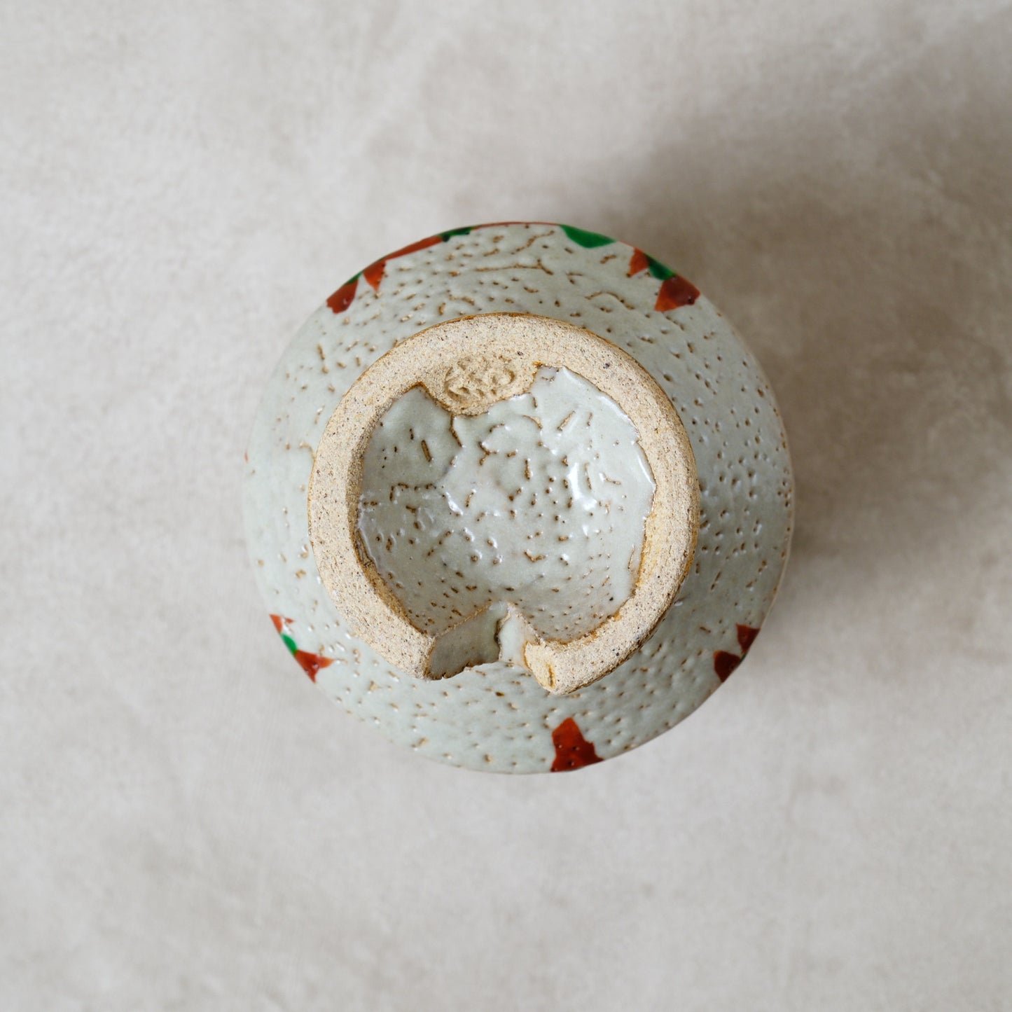 湯呑み 大 鉄絵・赤絵 唐草文 - 益子焼 - 04 | 松原 直之