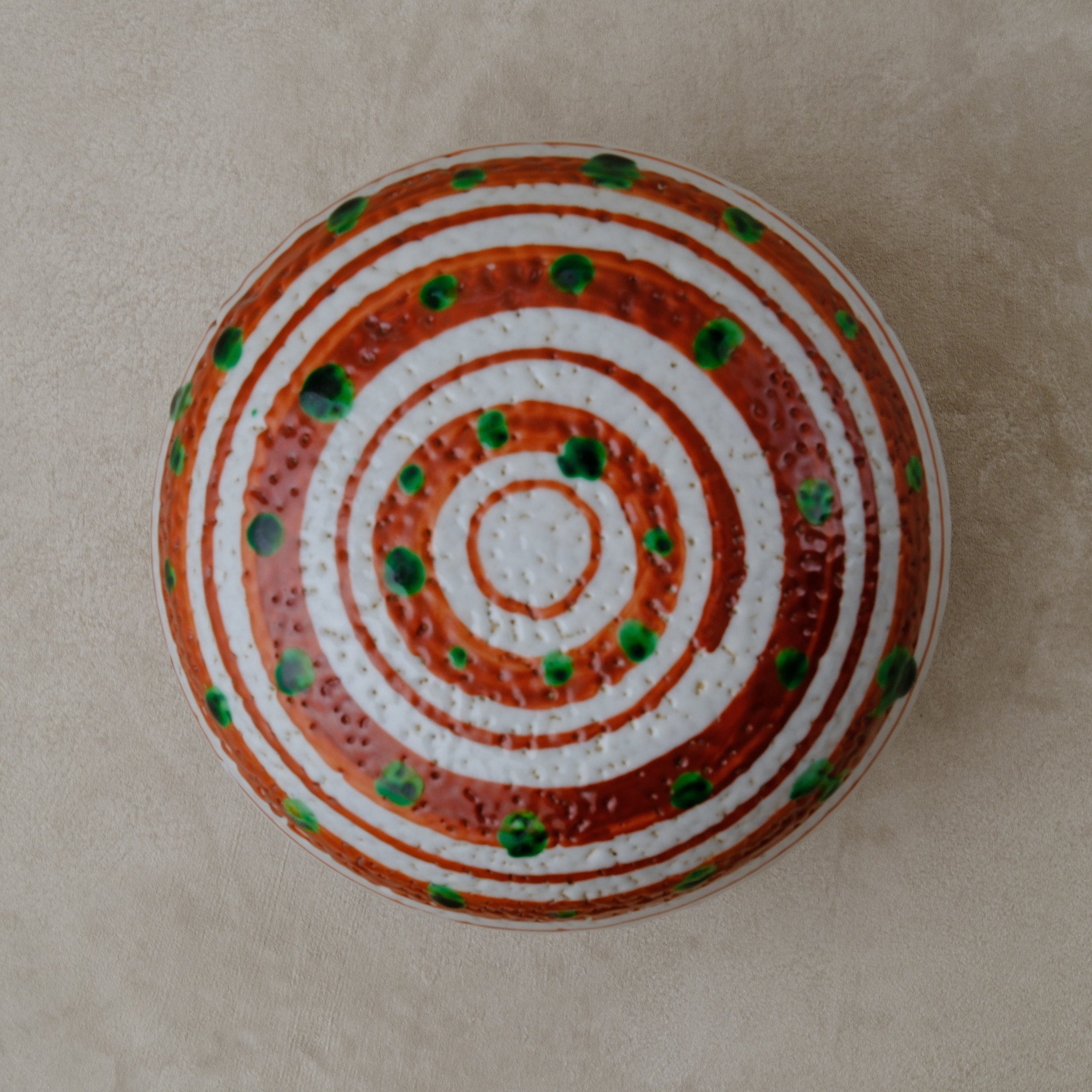 松原 直之 | 蓋物・小物入れ 鉄絵(益子焼)01 | d.Agora – 菜じみ