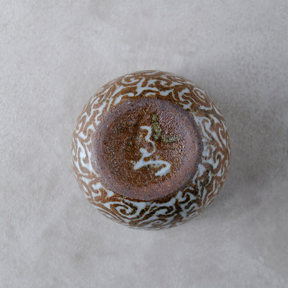 湯呑み小 象嵌唐草文 - 益子焼 - 01 | 松原 直之