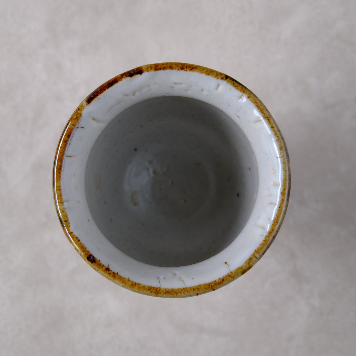 ゴブレット 鉄絵・赤絵 唐草文 - 益子焼 - 02 | 松原 直之