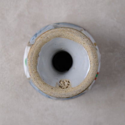 ゴブレット 鉄絵・赤絵 唐草文 - 益子焼 - 02 | 松原 直之