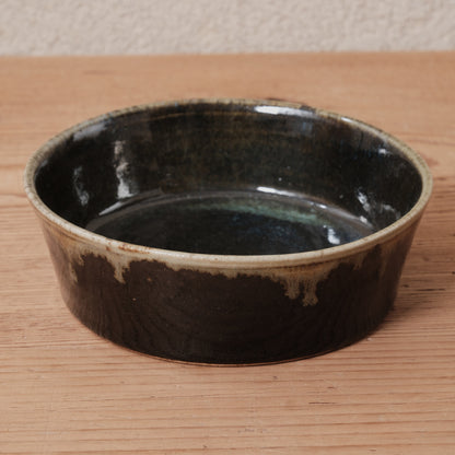 [ 村澤 享 ] 5寸中鉢・ボウル 青銅釉 - 益子焼