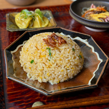 [ 村澤 享 ] 波縁取り八角6寸中鉢 柿黒釉 - 益子焼