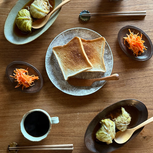 [ Emui ~笑無為~ ] <霞石~KASUMIISHI~> 大皿 直径約24.5cm