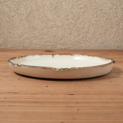 [ 松尾 亮佑 ] フラットリムプレート｜17.5cm｜Brown