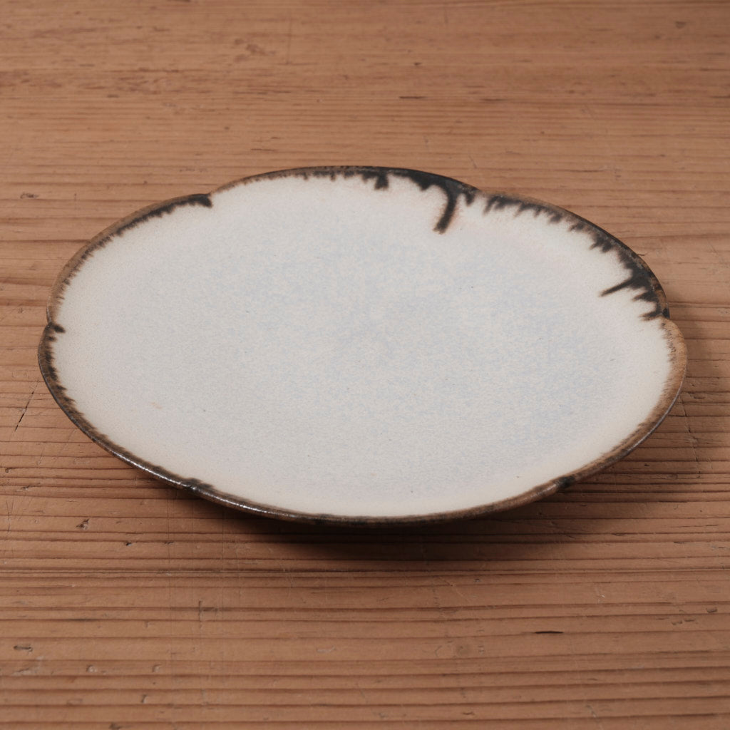 [ 松尾 亮佑 ] 輪花皿 18cm｜Brown