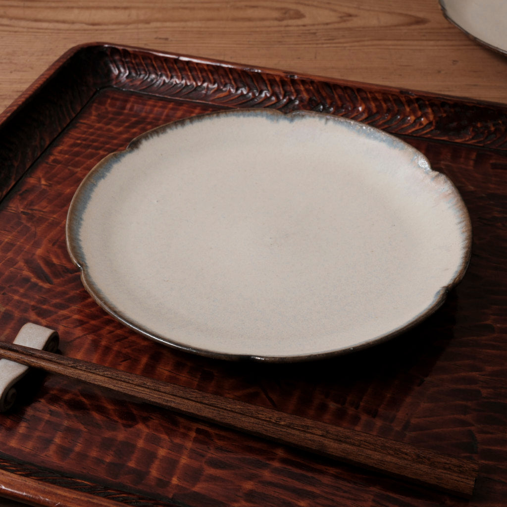 [ 松尾 亮佑 ] 輪花皿 21cm｜Ooze Melt