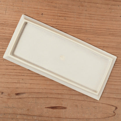 [ 松尾 亮佑 ] 長角プレート Line carving plate / 24 cm / Brown