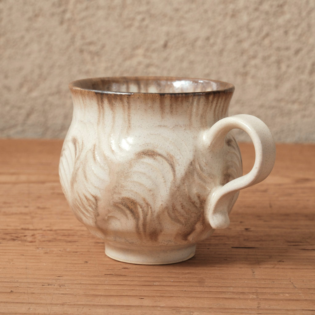 [ 松尾 亮佑 ] ねじり取手マグ Ooze Brown / 260ml