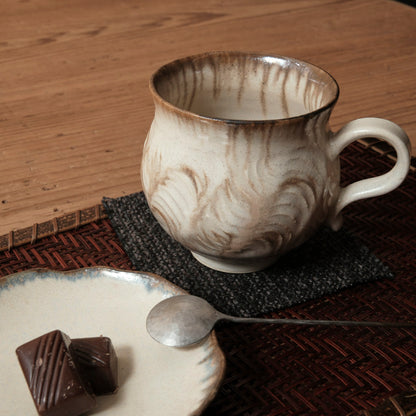 [ 松尾 亮佑 ] ねじり取手マグ Ooze Brown / 260ml