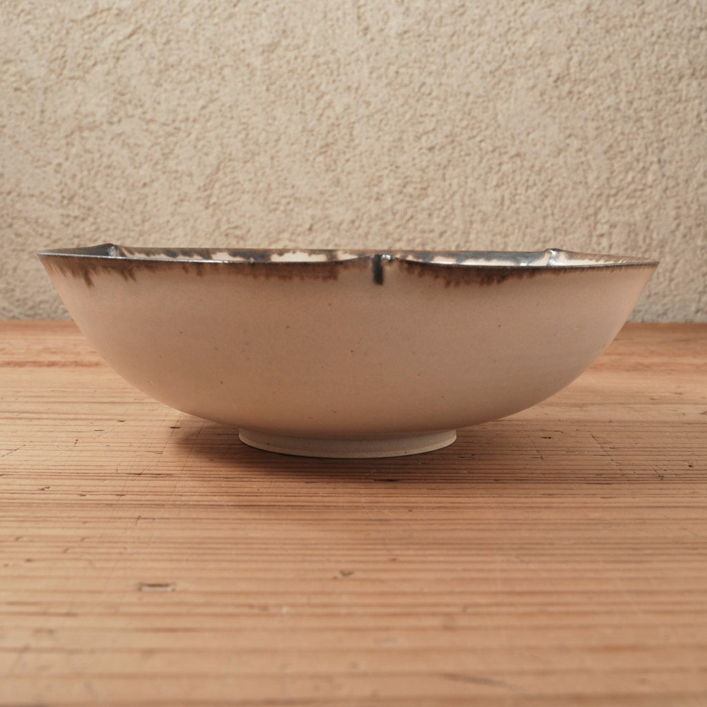 [ 松尾 亮佑 ] 輪花鉢 L / Brown