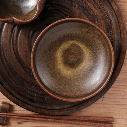 [ 北側 雄一 ] 四寸半盛鉢 窯変蕎麦釉