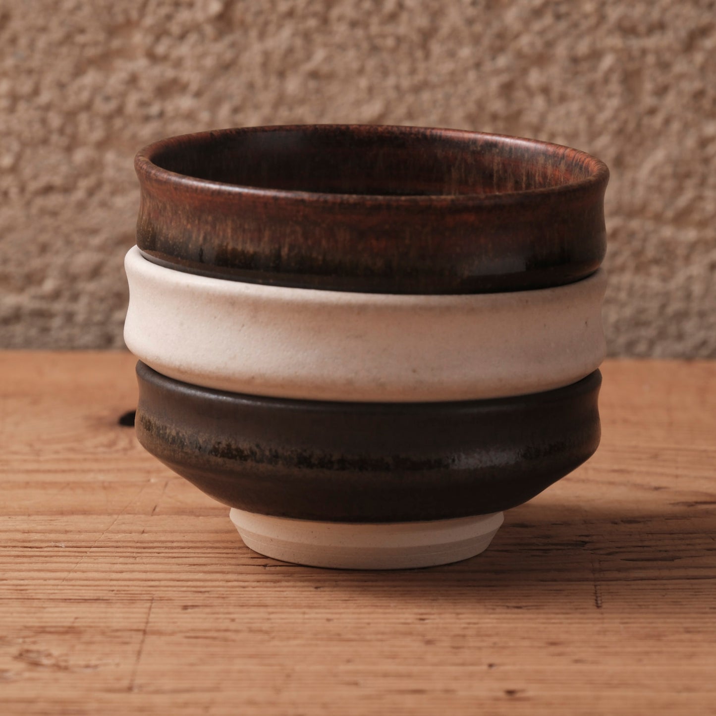 [ 北側 雄一 ] 切立豆皿 白砂釉