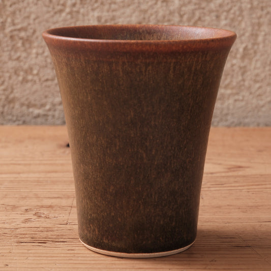 [ 北側 雄一 ] タンブラー 窯変蕎麦釉