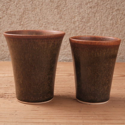 [ 北側 雄一 ] タンブラー 窯変蕎麦釉