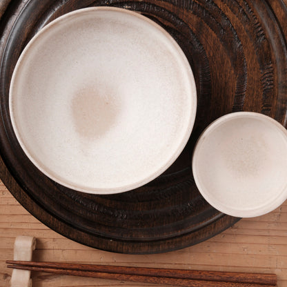 [ 北側 雄一 ] 四寸半盛鉢 白砂釉