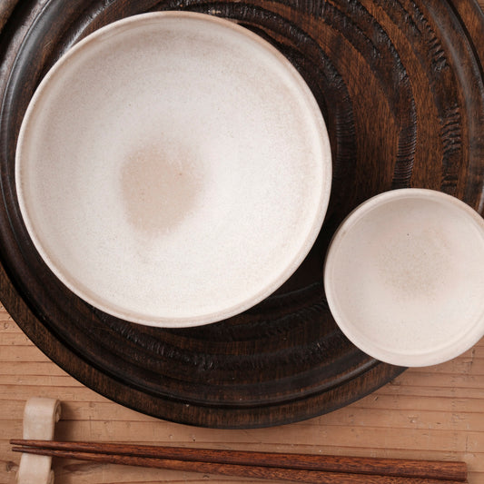 [ 北側 雄一 ] 四寸半盛鉢 白砂釉