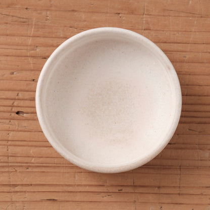 [ 北側 雄一 ] 切立豆皿 白砂釉