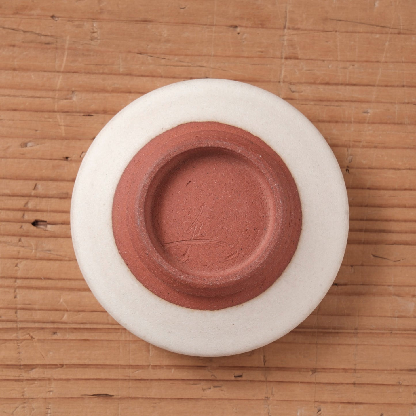 [ 北側 雄一 ] 切立豆皿 白砂釉