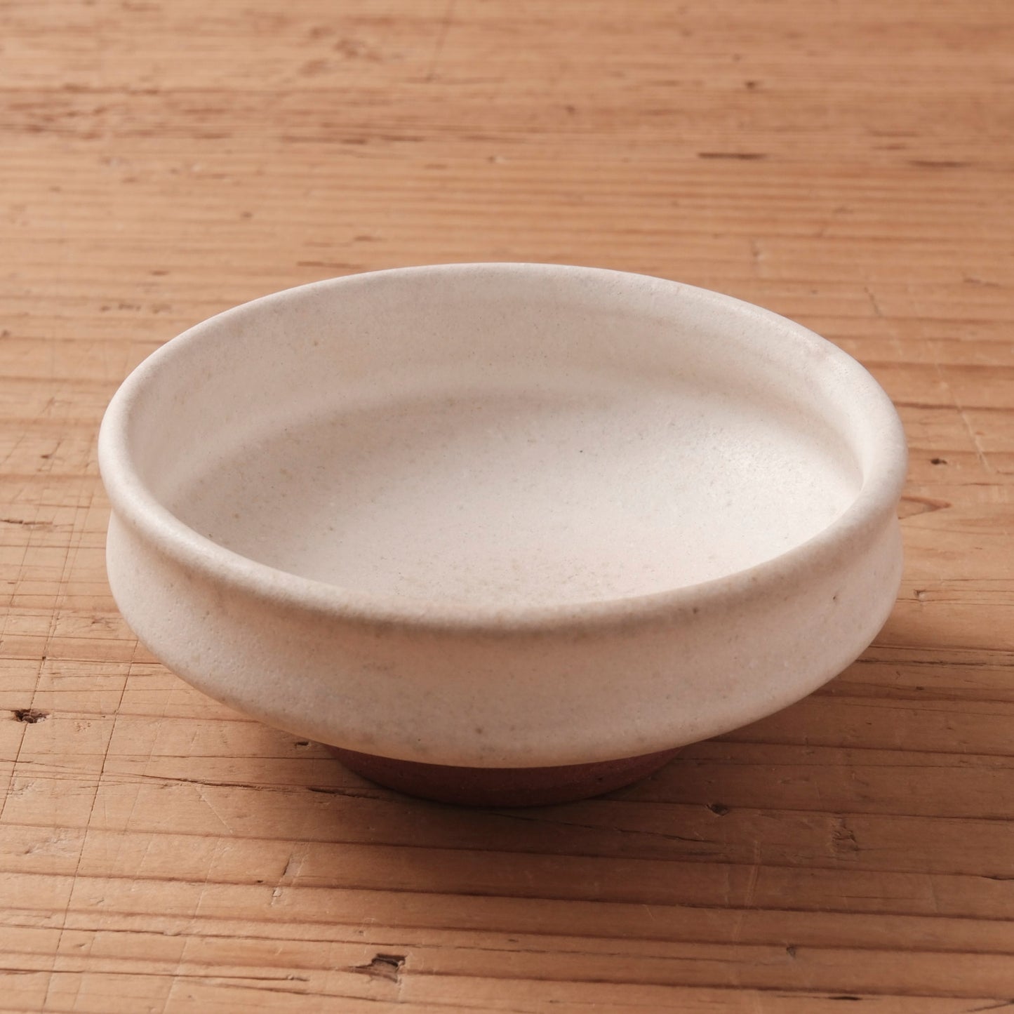 [ 北側 雄一 ] 切立豆皿 白砂釉