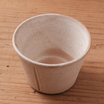[ 北側 雄一 ] そば猪口 白砂釉