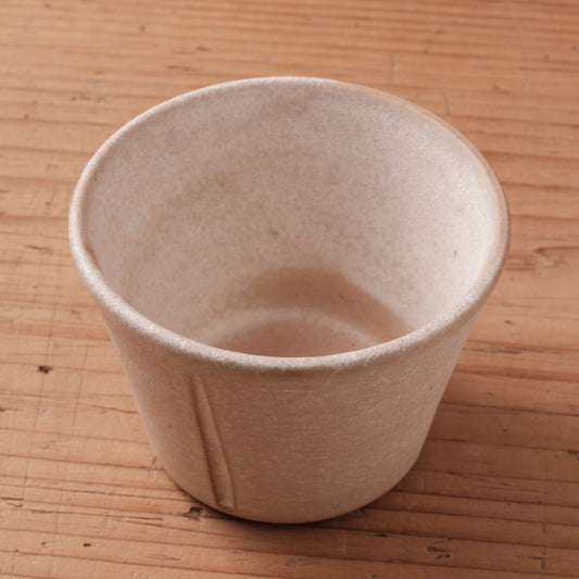 [ 北側 雄一 ] そば猪口 白砂釉