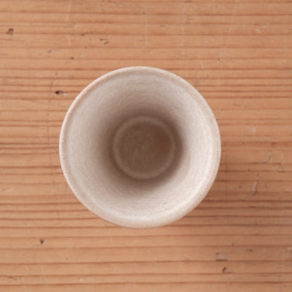 [ 北側 雄一 ] 細タンブラー 白砂釉