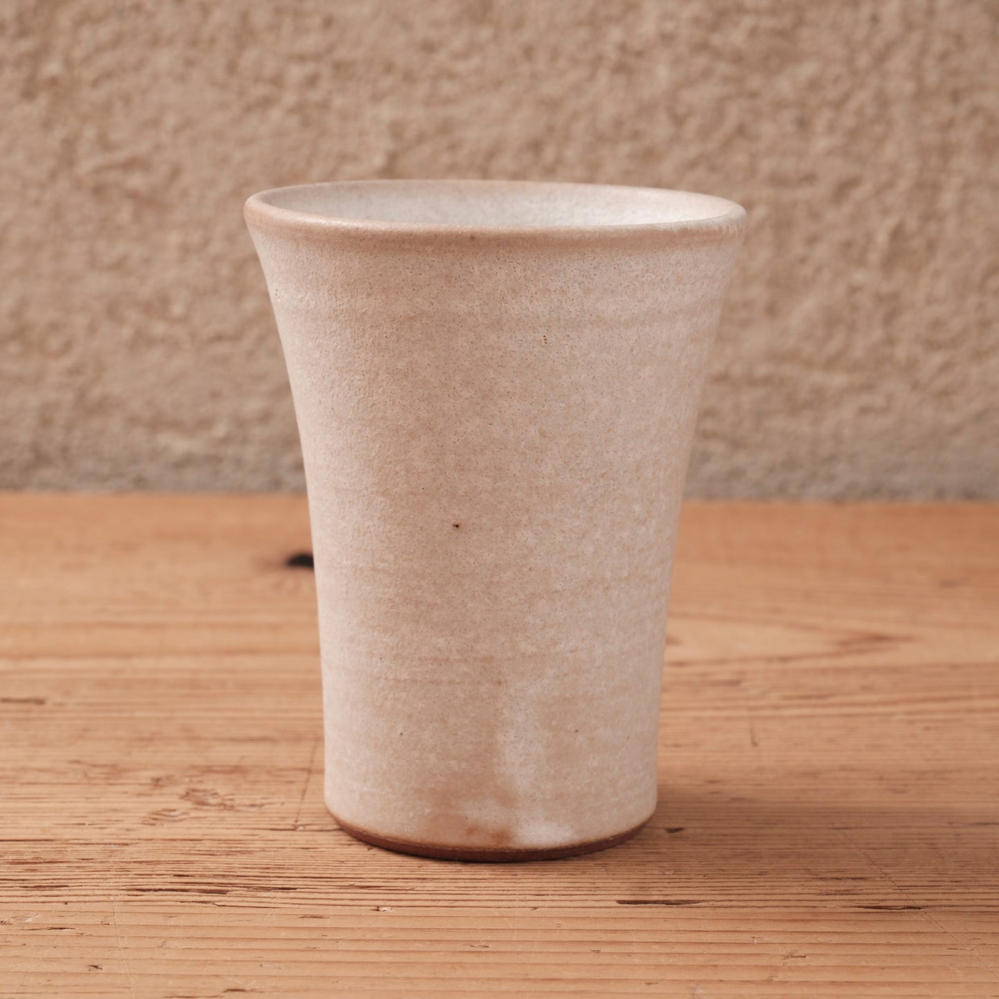 [ 北側 雄一 ] 細タンブラー 白砂釉