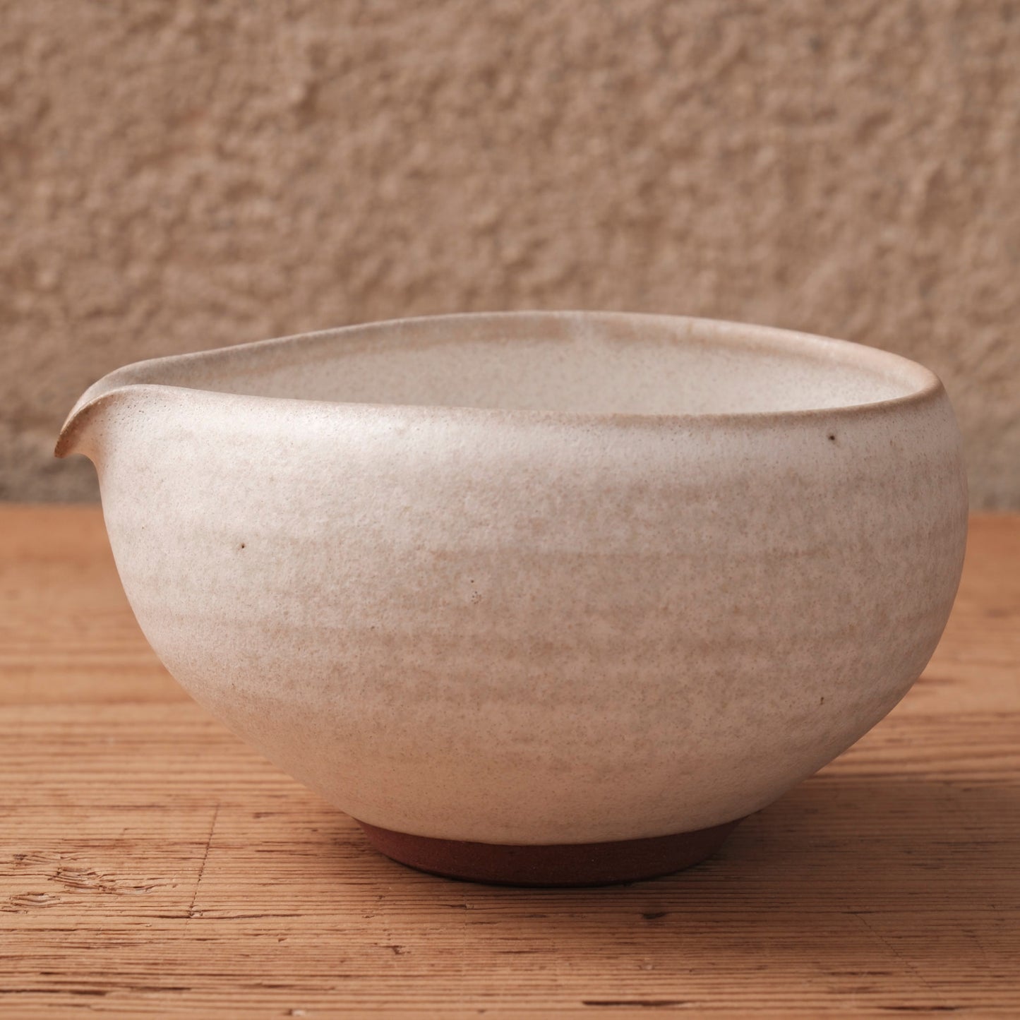 [ 北側 雄一 ] 片口 白砂釉