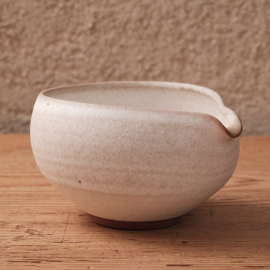 [ 北側 雄一 ] 片口 白砂釉