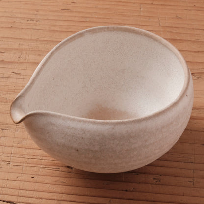 [ 北側 雄一 ] 片口 白砂釉