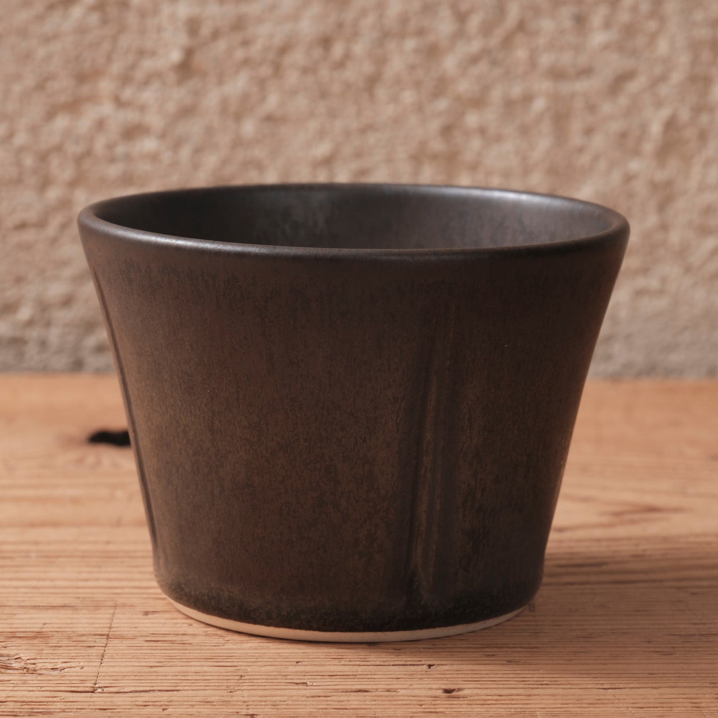 [ 北側 雄一 ] そば猪口 窯変黒釉