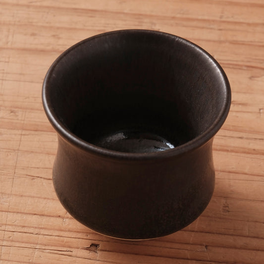 [ 北側 雄一 ] ぐい呑み 窯変黒釉