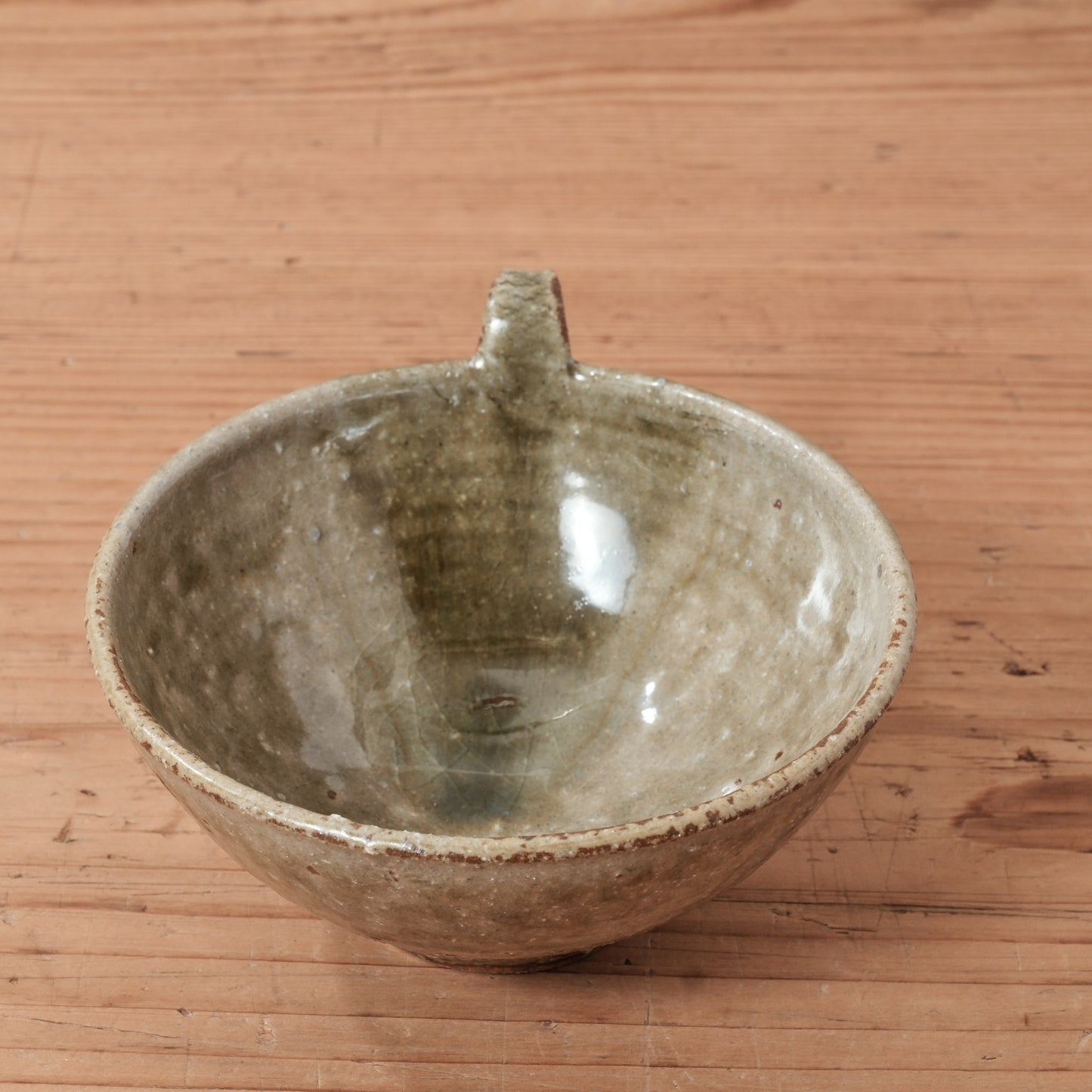 [ 田尾 明子 ] 灰釉ちびナス小鉢 幅約14cm