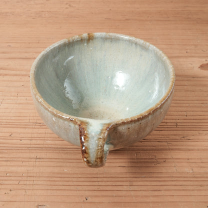 [ 田尾 明子 ] 片手スープカップ ワラ釉 幅約15.5cm