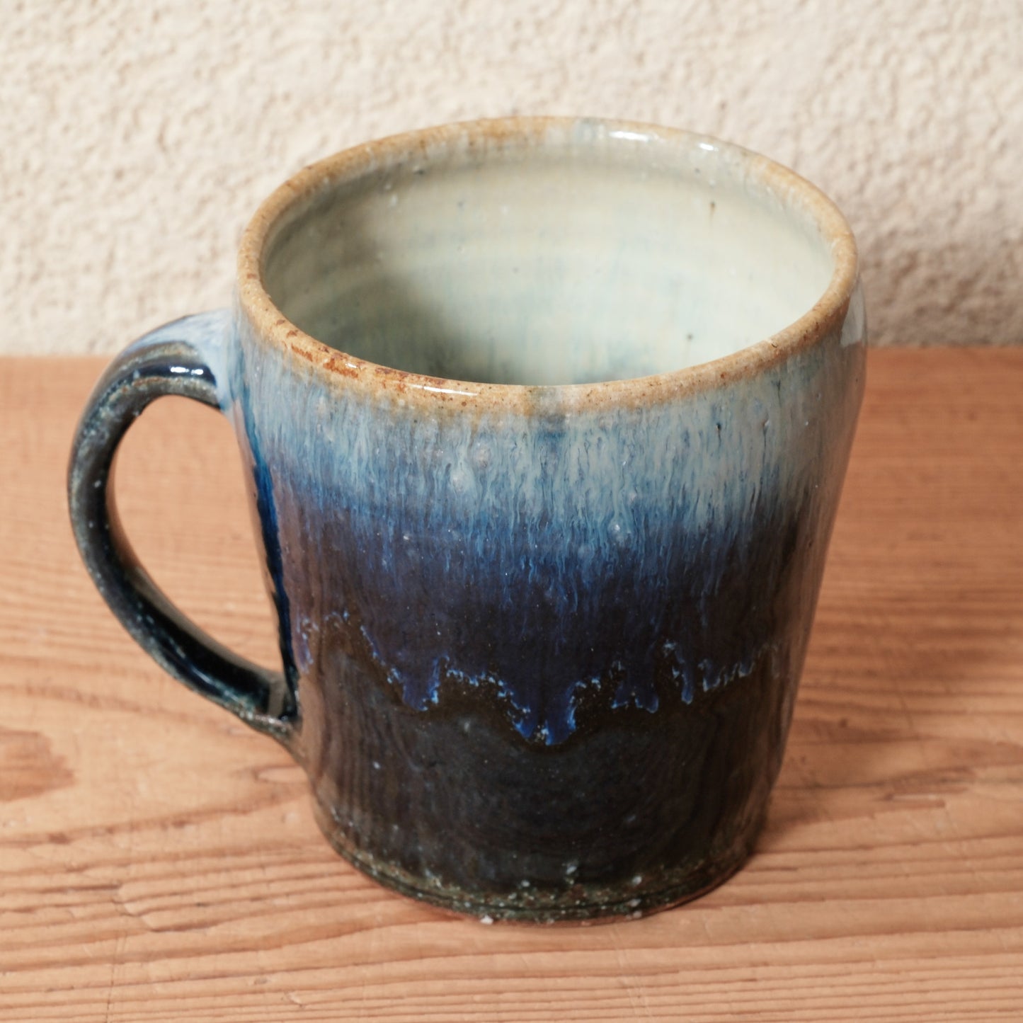 [ 田尾 明子 ] マグカップ 青釉 容量約280ml 幅約11.8cm×高約9.8cm