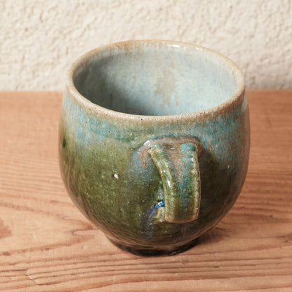 [ 田尾 明子 ] 丸マグカップ 織部 容量約180ml 幅約11cm×高約8.5cm