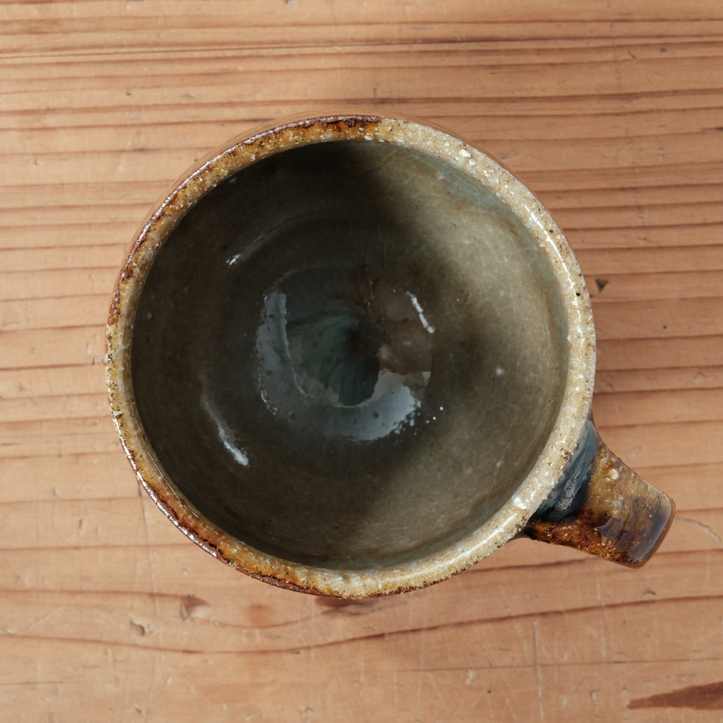 [ 田尾 明子 ] 丸マグカップ 飴釉 容量約180ml 幅約11cm×高約8.5cm