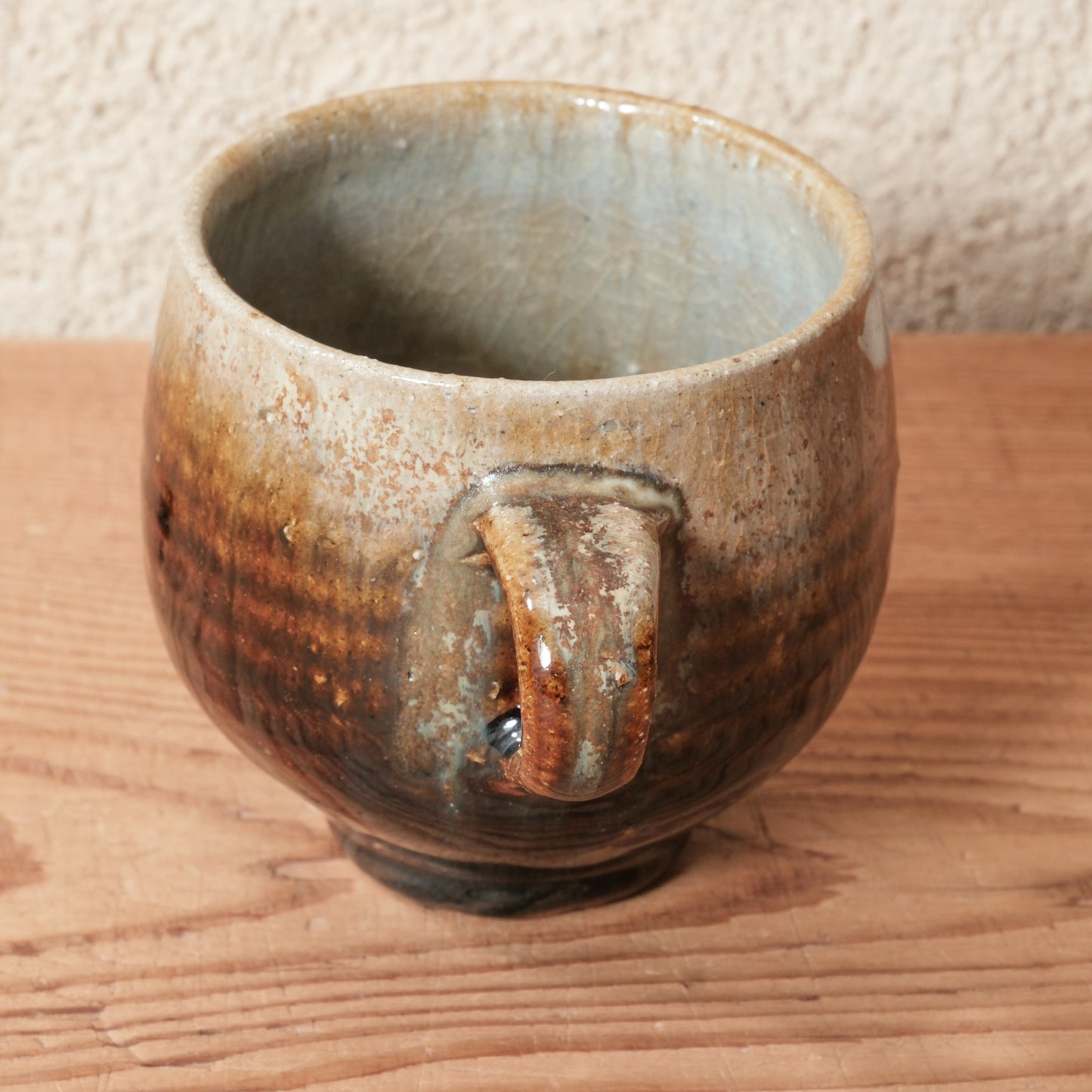 [ 田尾 明子 ] 丸マグカップ 飴釉 容量約180ml 幅約11cm×高約8.5cm